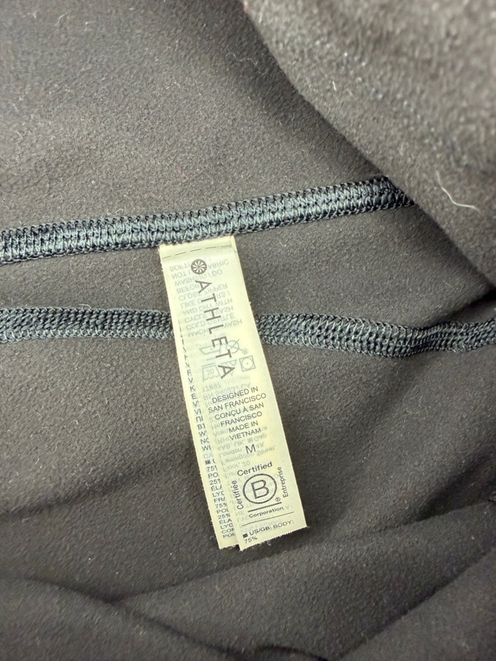 Athleta Rainier Bootcut Pant SuperSonic Fleece Lined Black Sz M - Picture 9 of 11